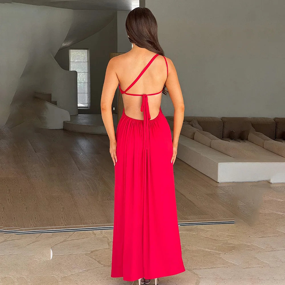 One-Shoulder Asymmetrical Dress