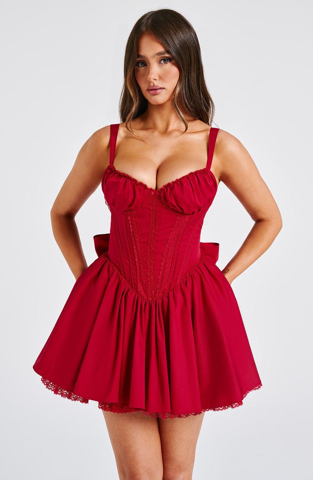 Josie Mini Dress - Red