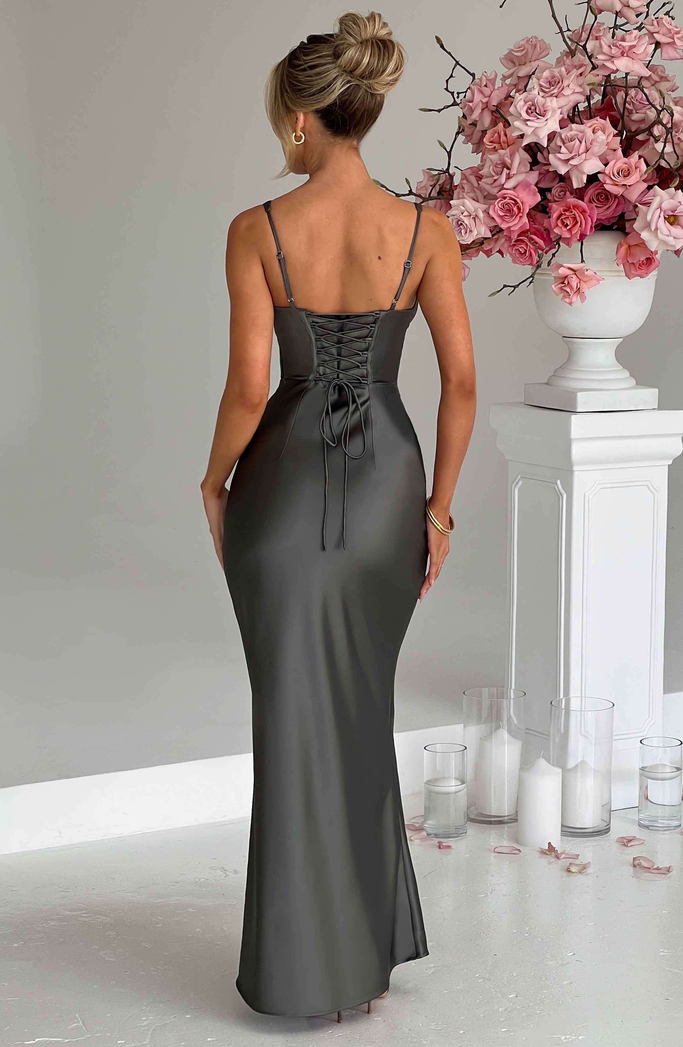 Shae Maxi Dress - Charcoal